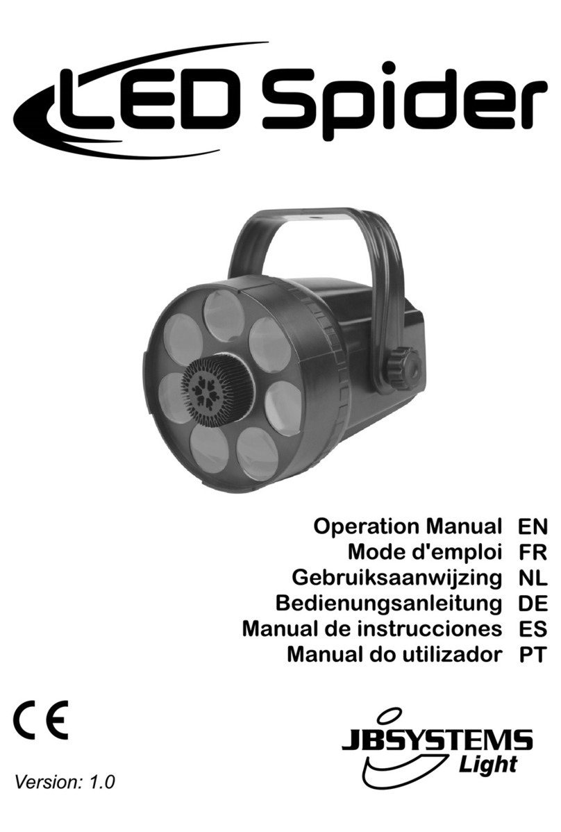 JB Systems LED Spider Operation manual