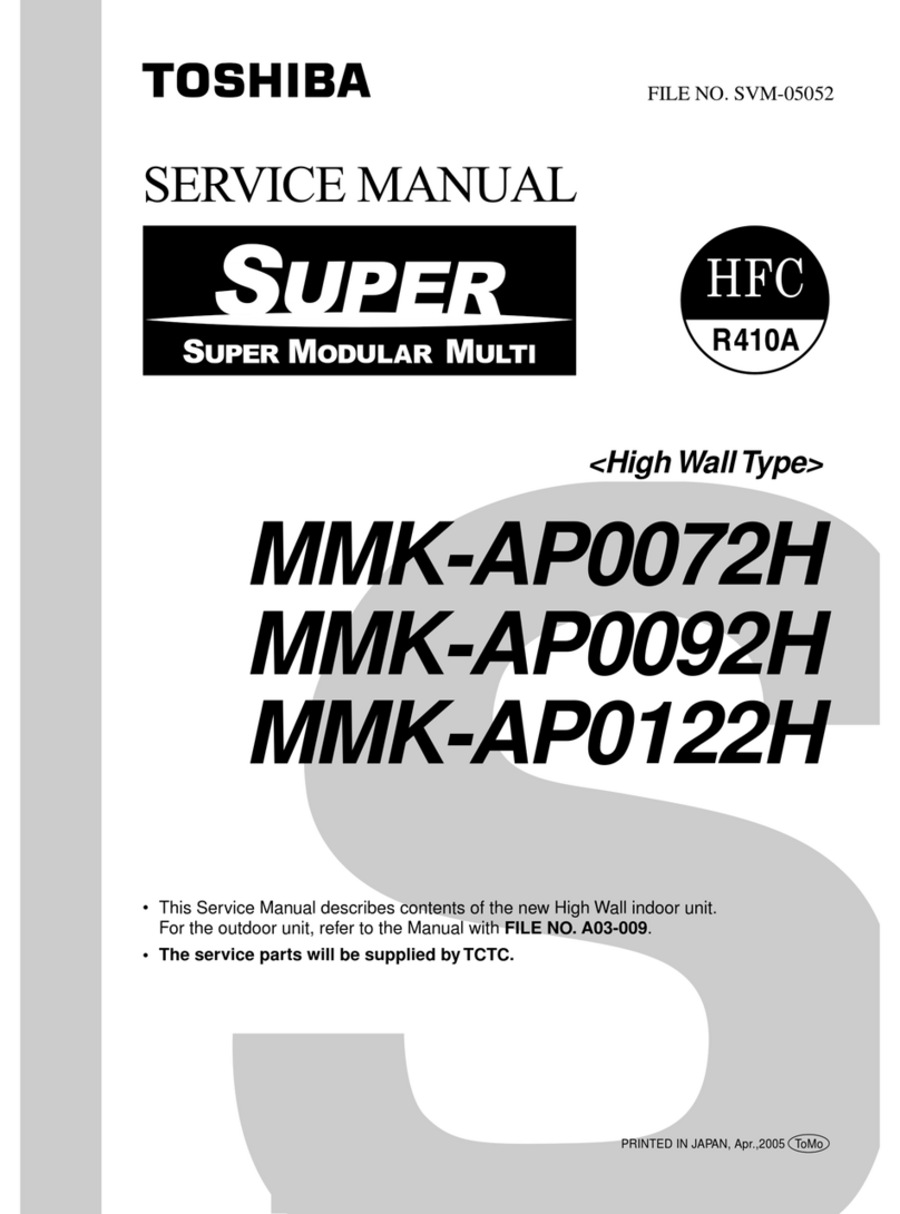 Toshiba MMK-AP0072H User manual