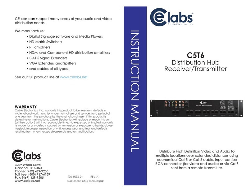 Cable Electronics C5T6 instruction manual