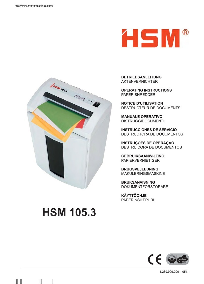 HSM 105.3 User manual