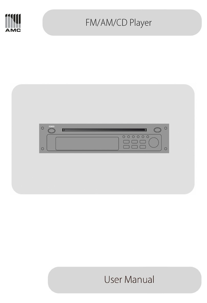 AMC FM/AM/CD Player User manual