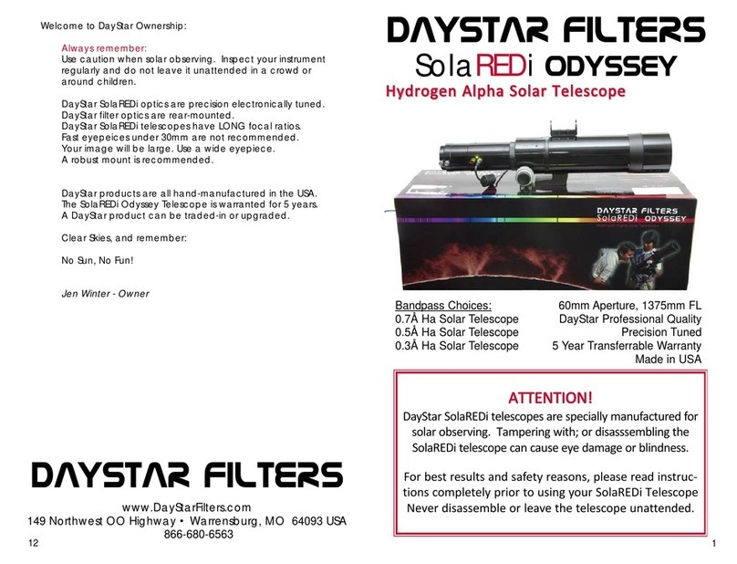 DayStar Filters SolaREDi Odyssey operating guide