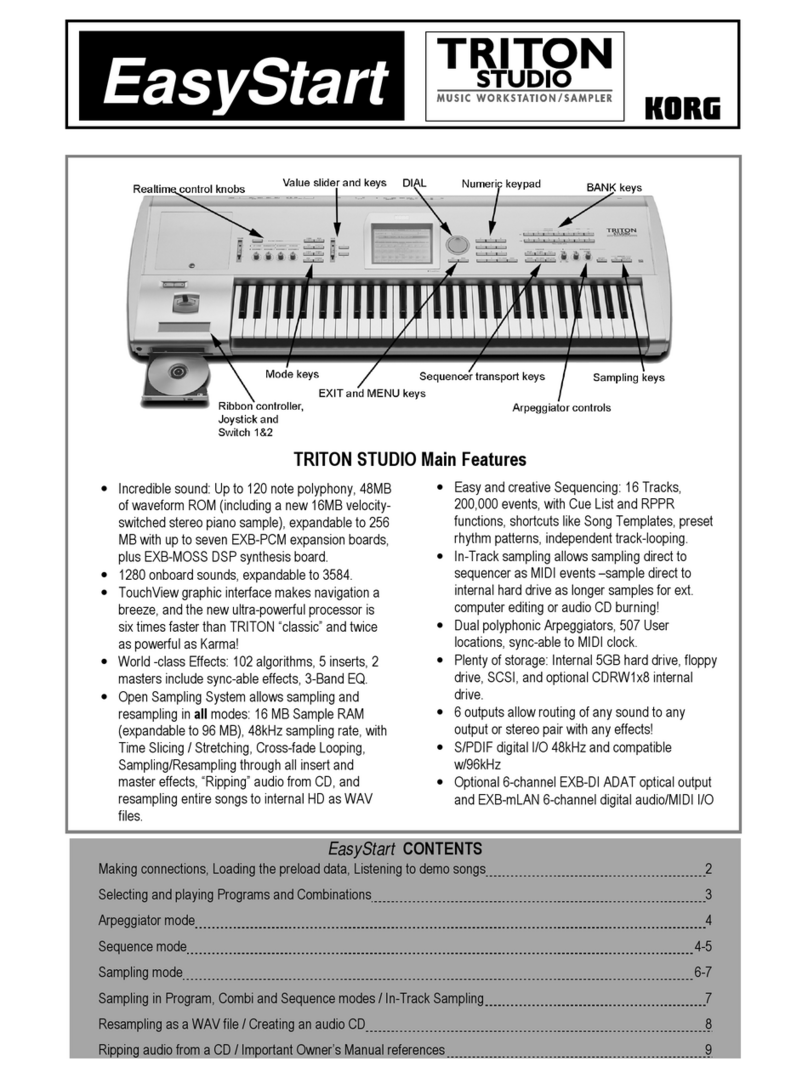 Korg Triton Studio Easy start