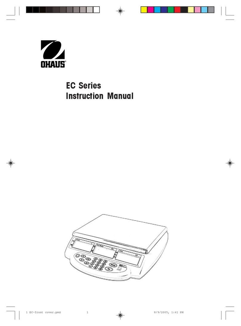 OHAUS EC Series instruction manual