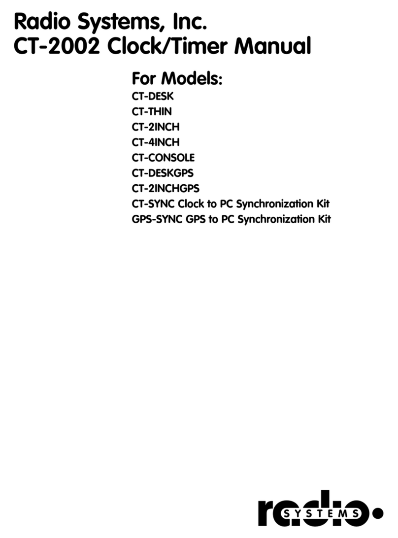 Radio Systems CT-2002 Series User manual