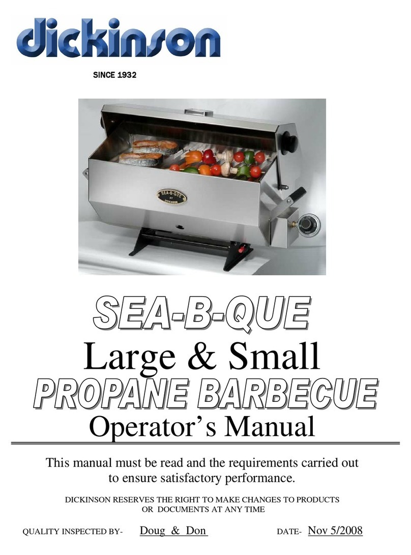 Dickinson SEA-B-QUE LARGE Operator's manual