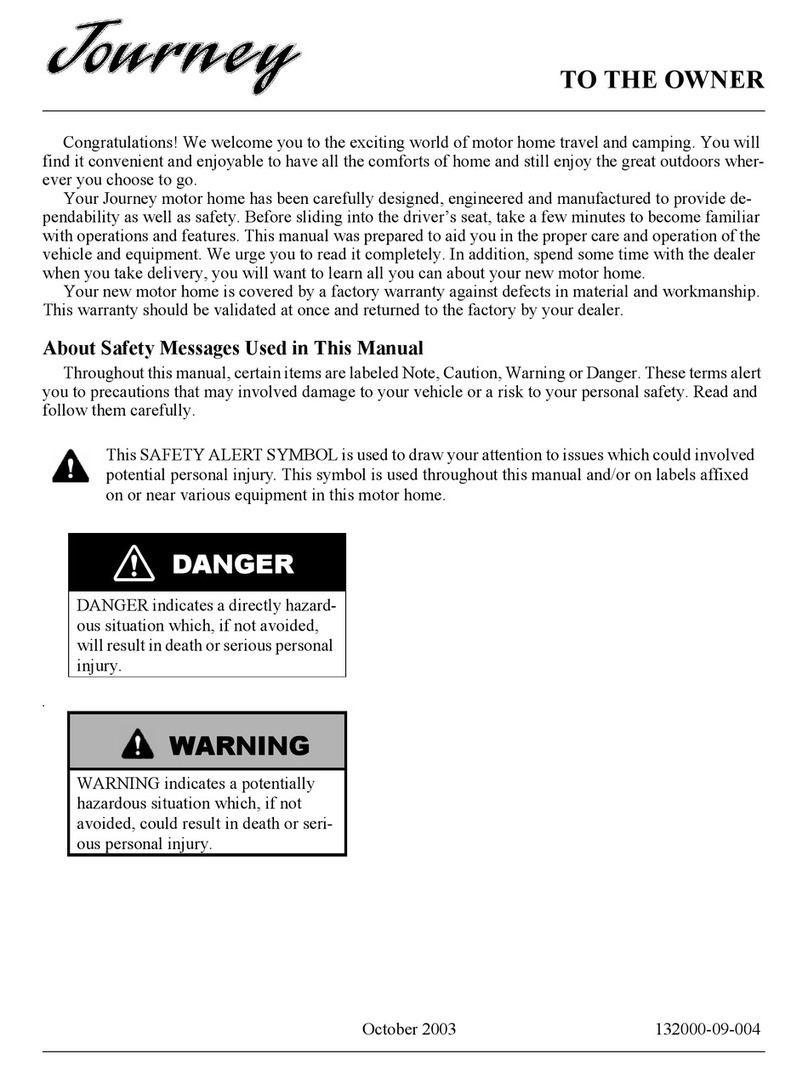 Winnebago Journey owner's manual