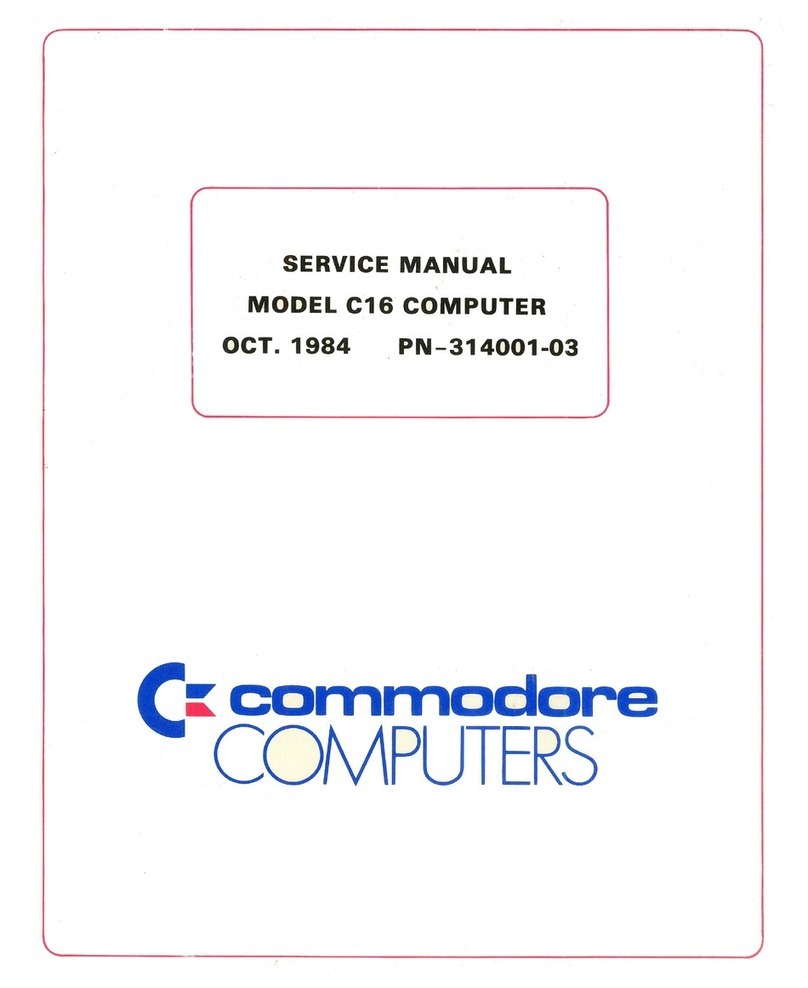 Commodore C16 Service manual