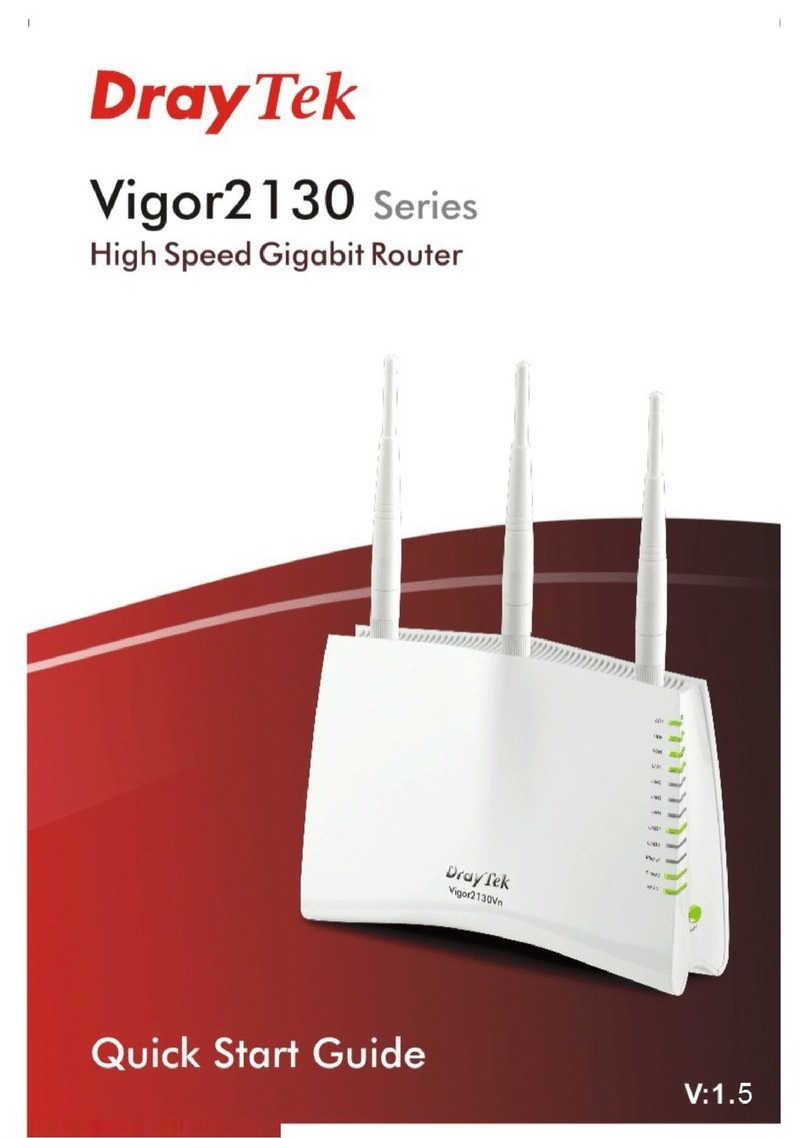 Draytek Vigor2130 Series quick start guide