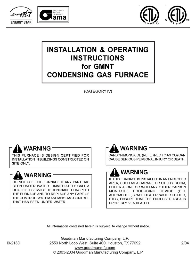 Goodman GMNT Manual Goodman GMNT Manual