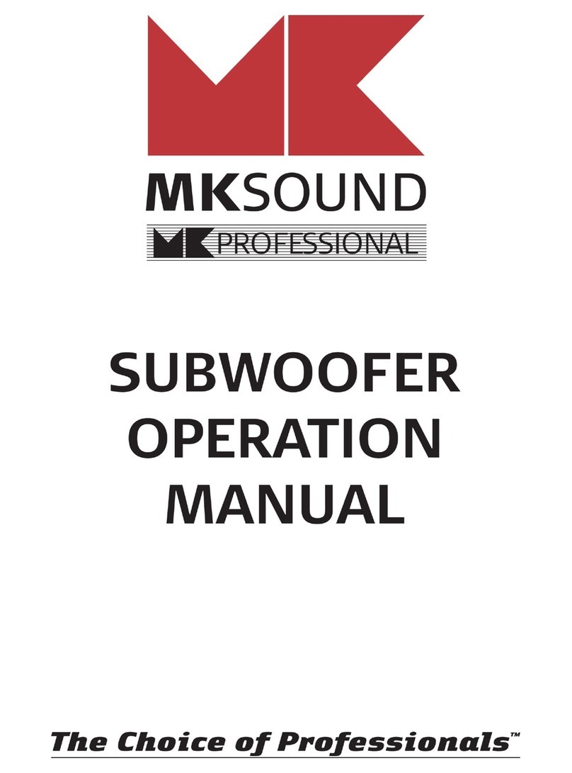 MK Sound MX350 MKII Operation manual