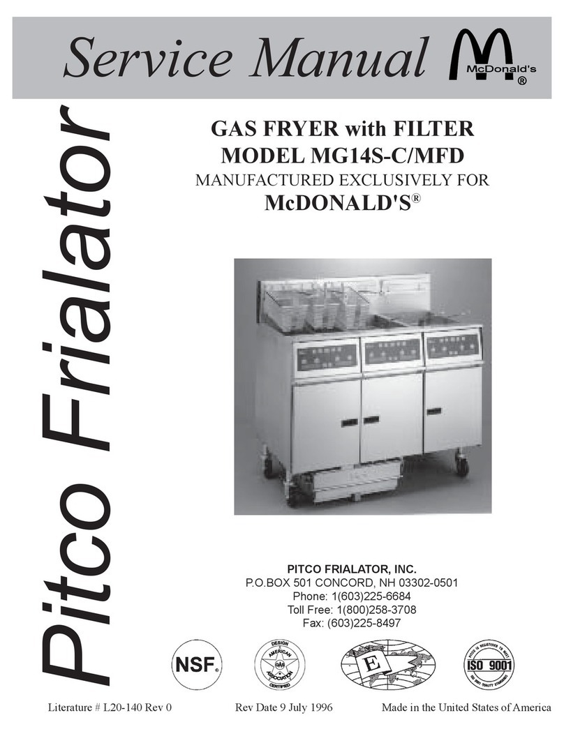 Pitco MG14S-C/MFD Service manual