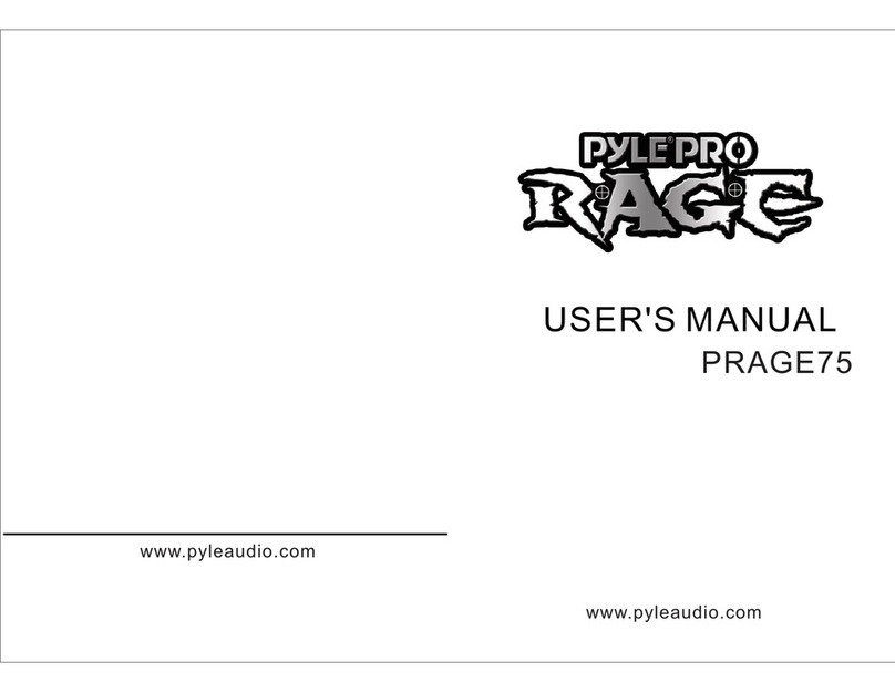 Pyle Pro PRAGE75 User manual