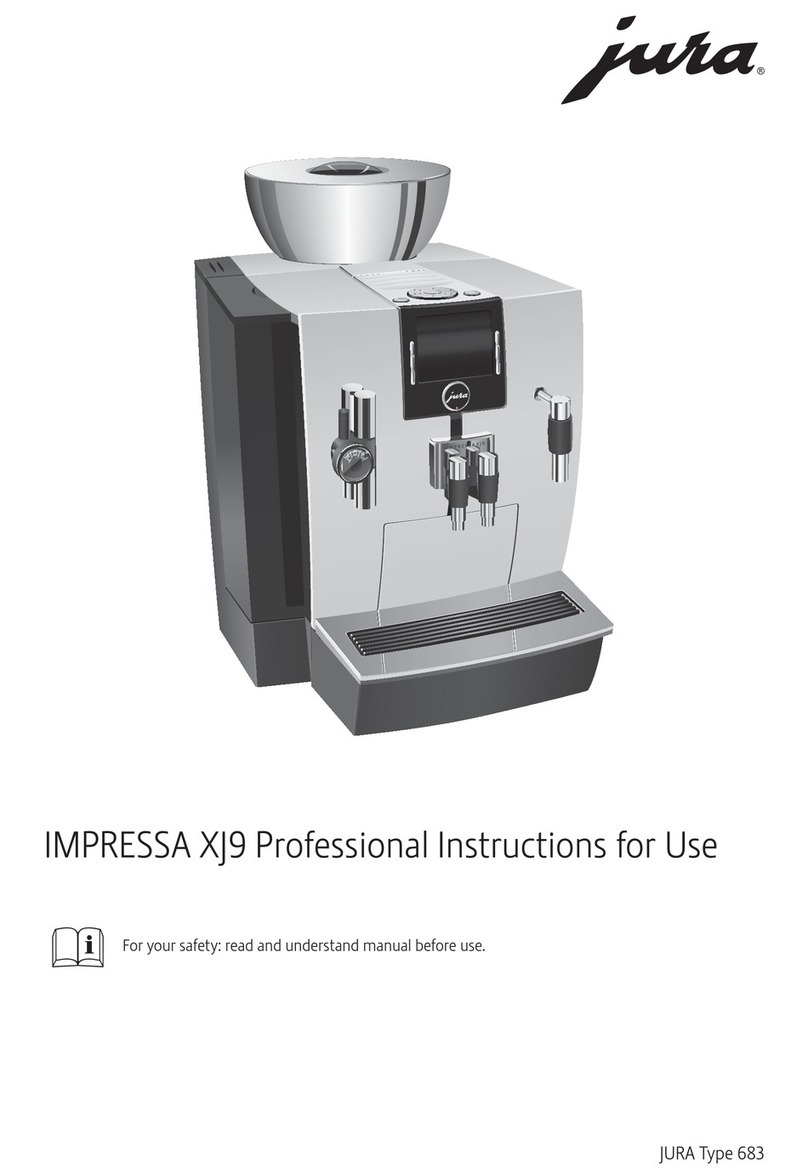 Jura IMPRESSA XJ9 Professional User manual Jura IMPRESSA XJ9 Professional User manual