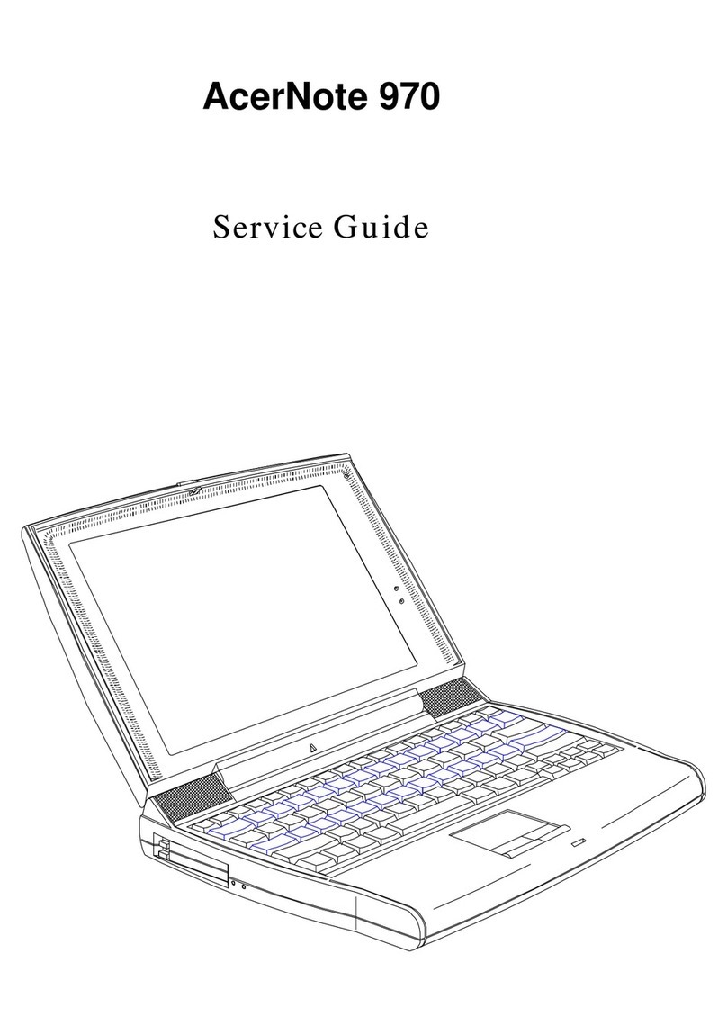 Acer AcerNote 970 User manual