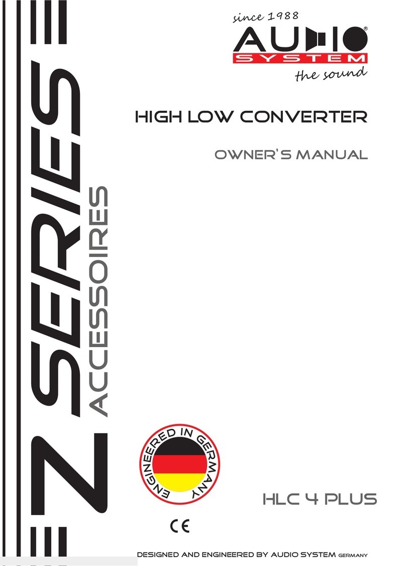 Audiosystem Z Series owner's manual