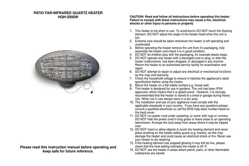 EHS Ltd. HQH-2000W instruction manual