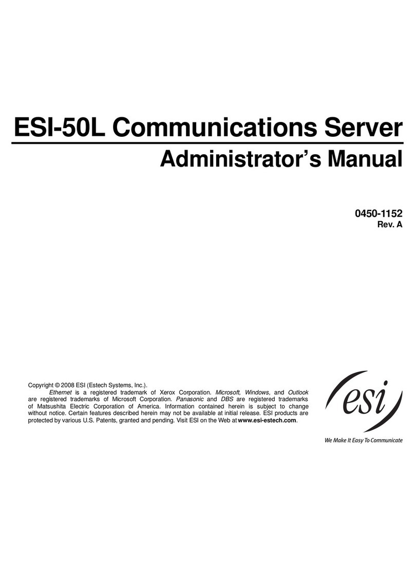 ESI 50L Administrator's manual