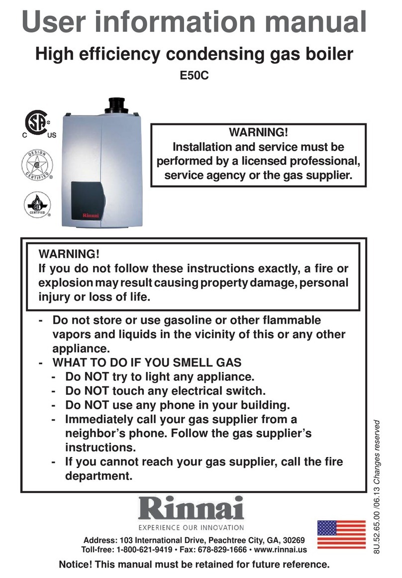 Rinnai E50C User's information manual