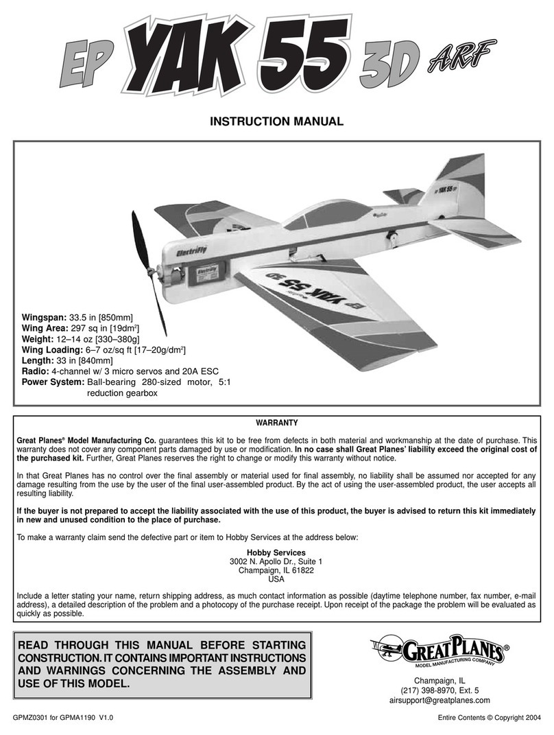 GREAT PLANES EP YAK 55 3D instruction manual