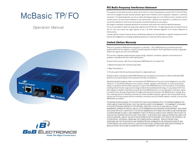 B&B Electronics McBasic TP/FO User manual B&B Electronics McBasic TP/FO User manual