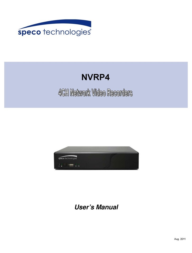Speco NVRP4 user manual