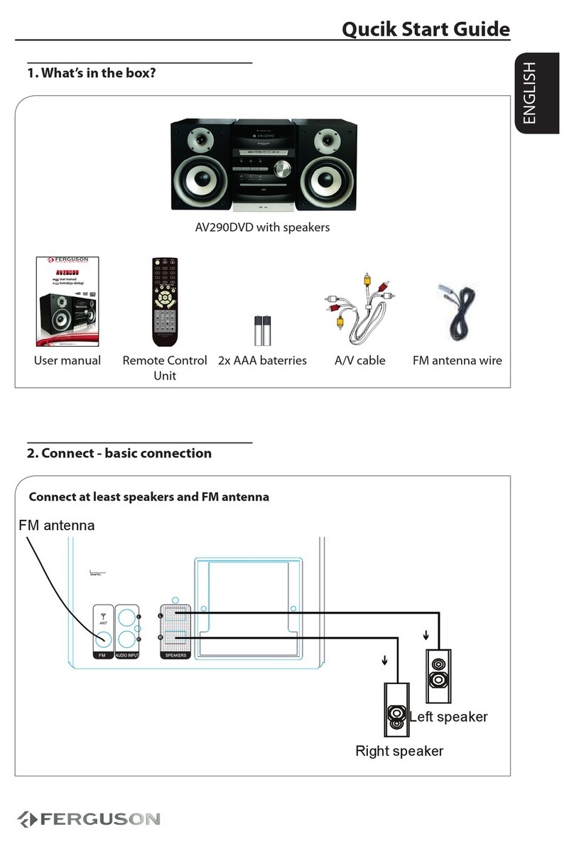 Ferguson AV290DVD User manual