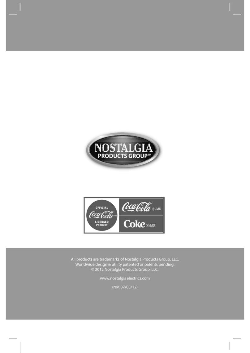 Nostalgia Electrics CRF170COKE instruction manual