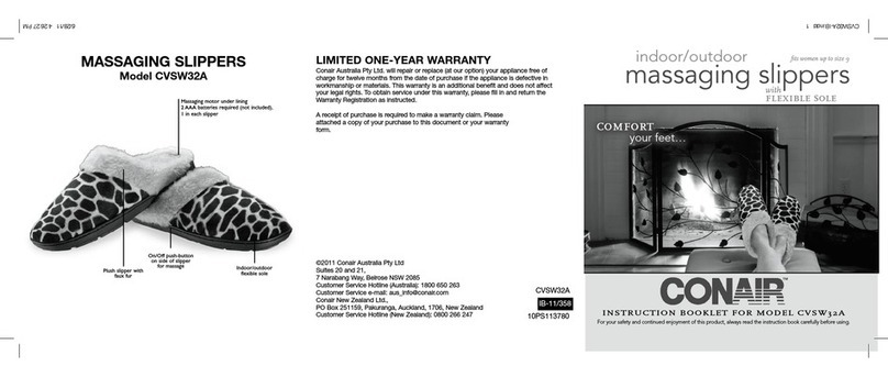 Conair CVSW32A User manual