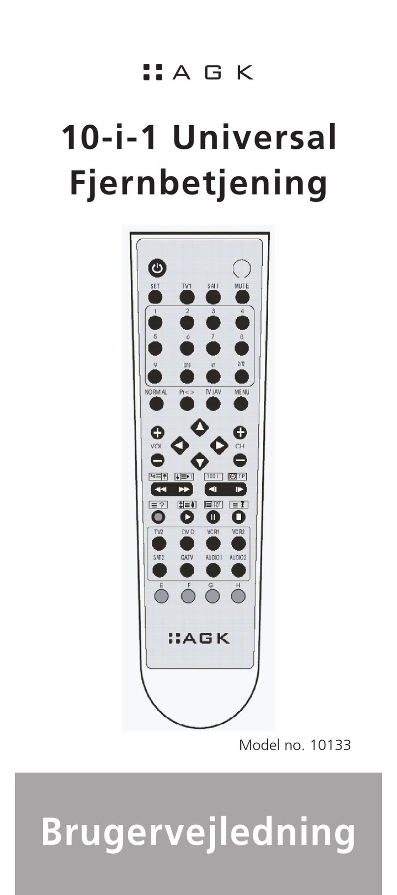 AGK 10133 User manual