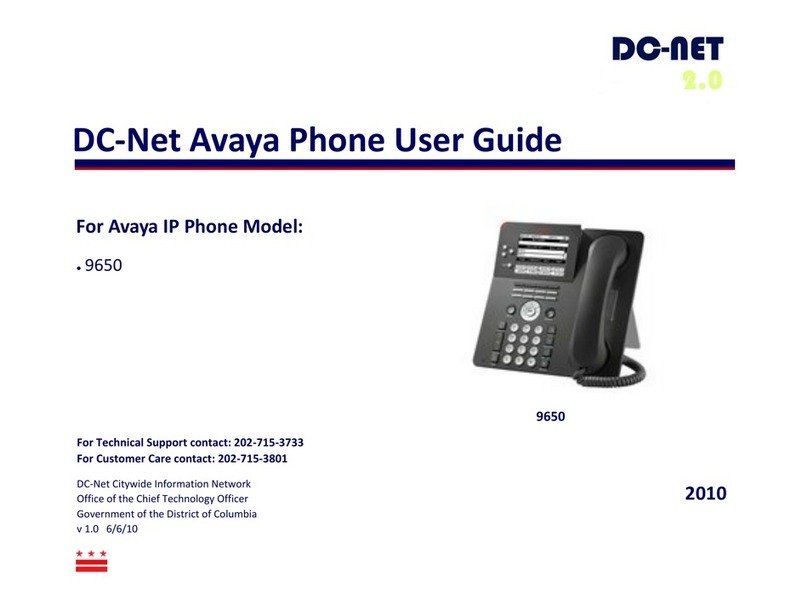 Avaya 9650 Deskphone Edition User manual