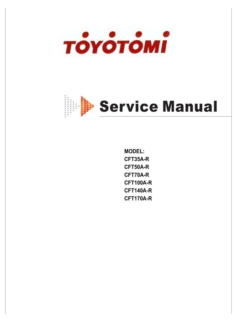 Toyotomi CFT35A-R User manual Toyotomi CFT35A-R User manual