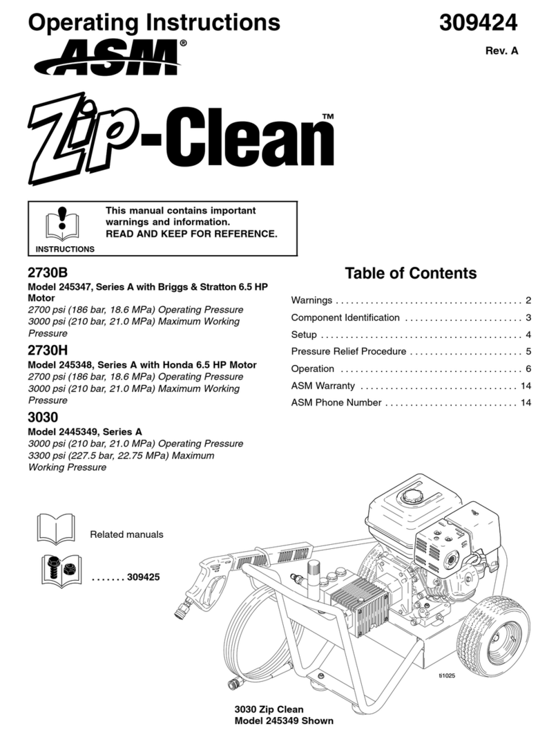 ASM Zip-Clean 2730B User manual