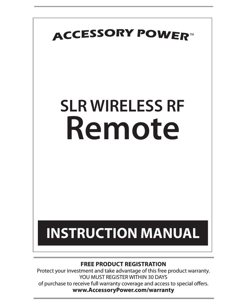 Accessory Power SLR Wireless RF Remote instruction manual