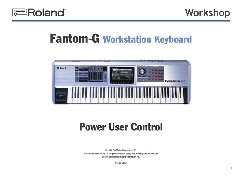 Roland Fantom G6 Specification sheet
