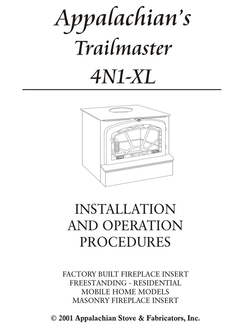 Appalachian Stove & Fabricators Trailmaster 4N1-XL Installation and operation procedures Appalachian Stove & Fabricators Trailmaster 4N1-XL Installation and operation procedures