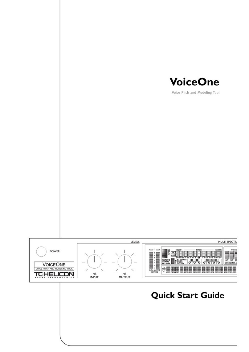 TC-Helicon VoiceOne User manual