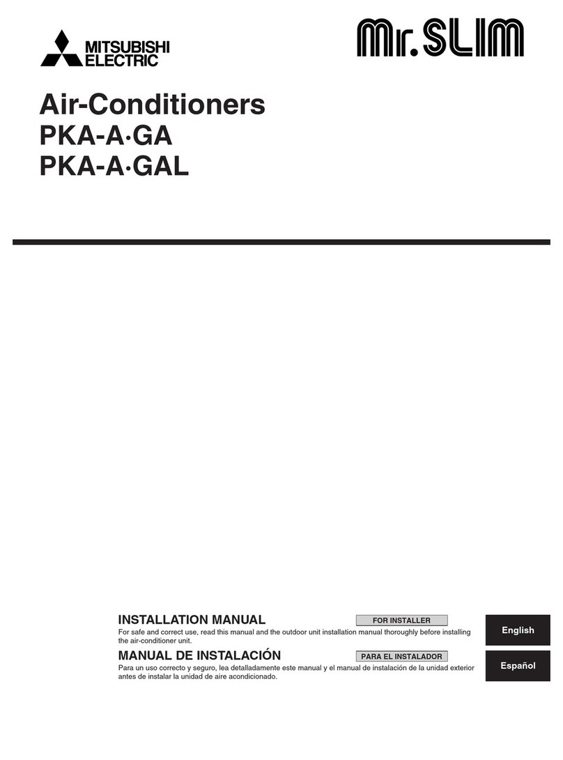 Mitsubishi Electric PKA-A GA User manual