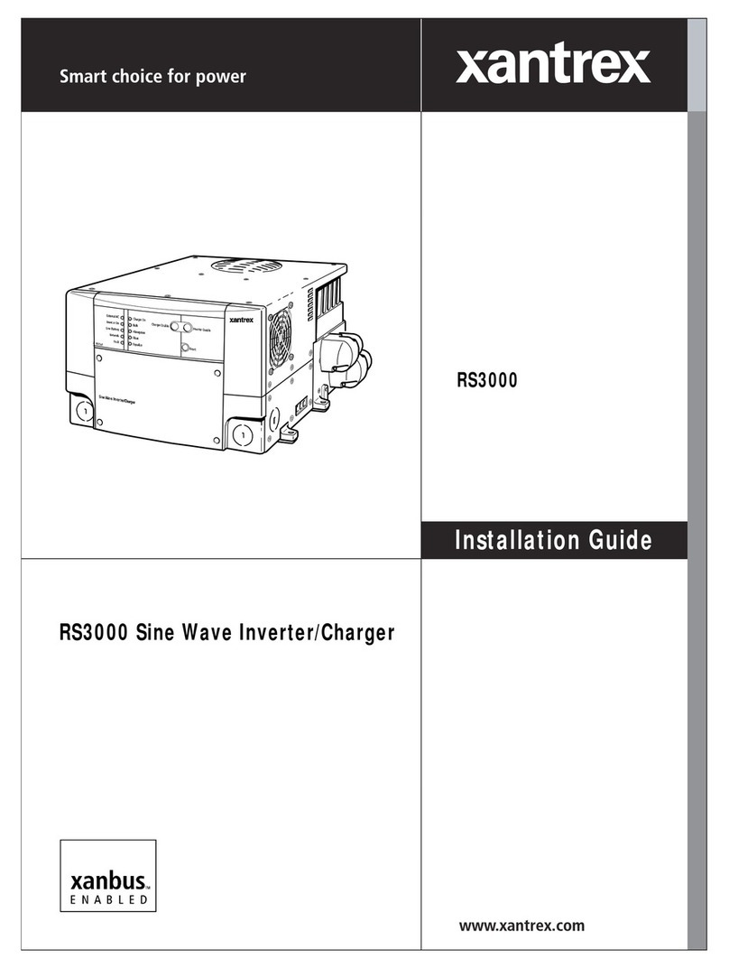 Xantrex RS3000 User manual Xantrex RS3000 User manual