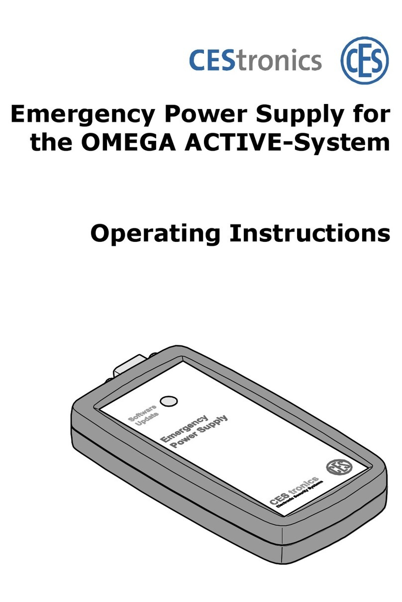 CES Emergency Power Supply operating instructions