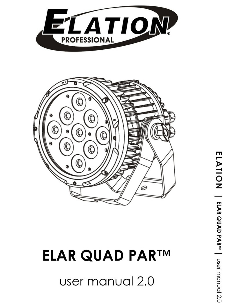 Elation Elar Quad Par user manual