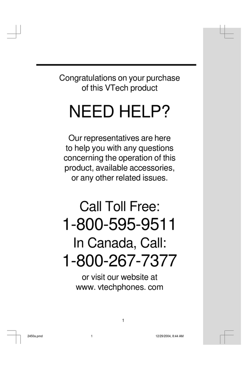 V-tech t2450 User manual