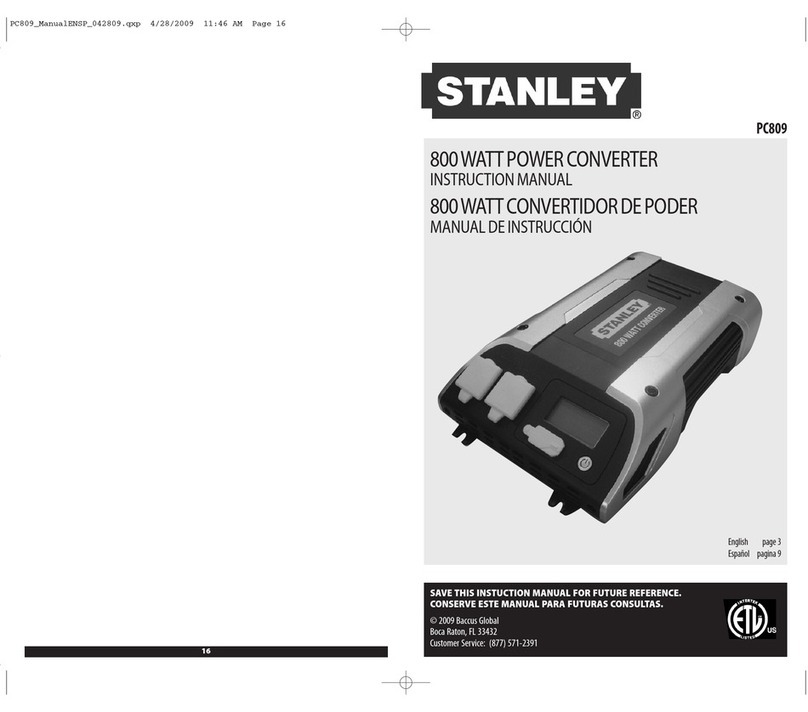 Stanley PC809 instruction manual