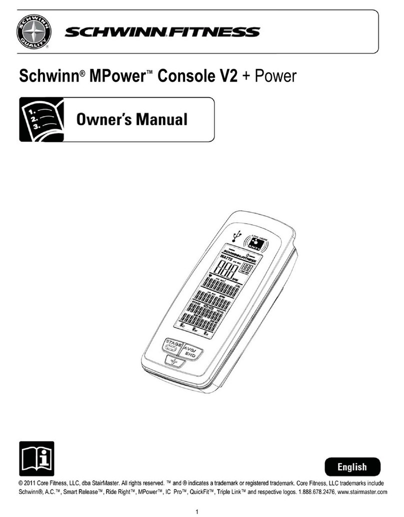 Schwinn MPower Console V2 User manual