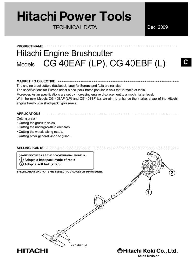 Hitachi CG 40EAF (LP) Technical data