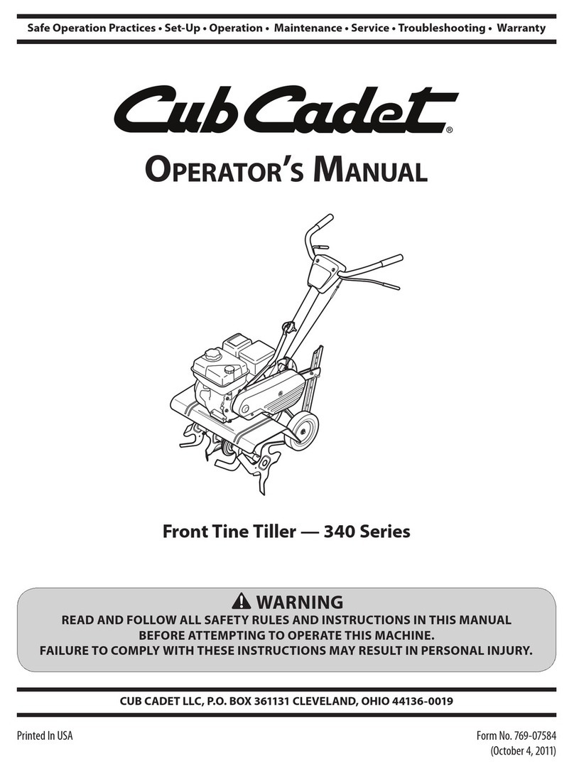 Cub Cadet 340 Series Operator's manual