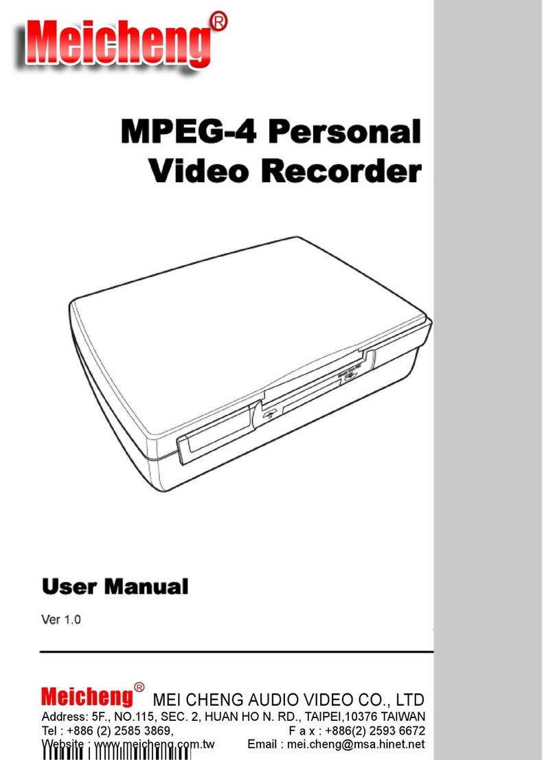 Meicheng MPEG-4 Personal Video Recorder user manual