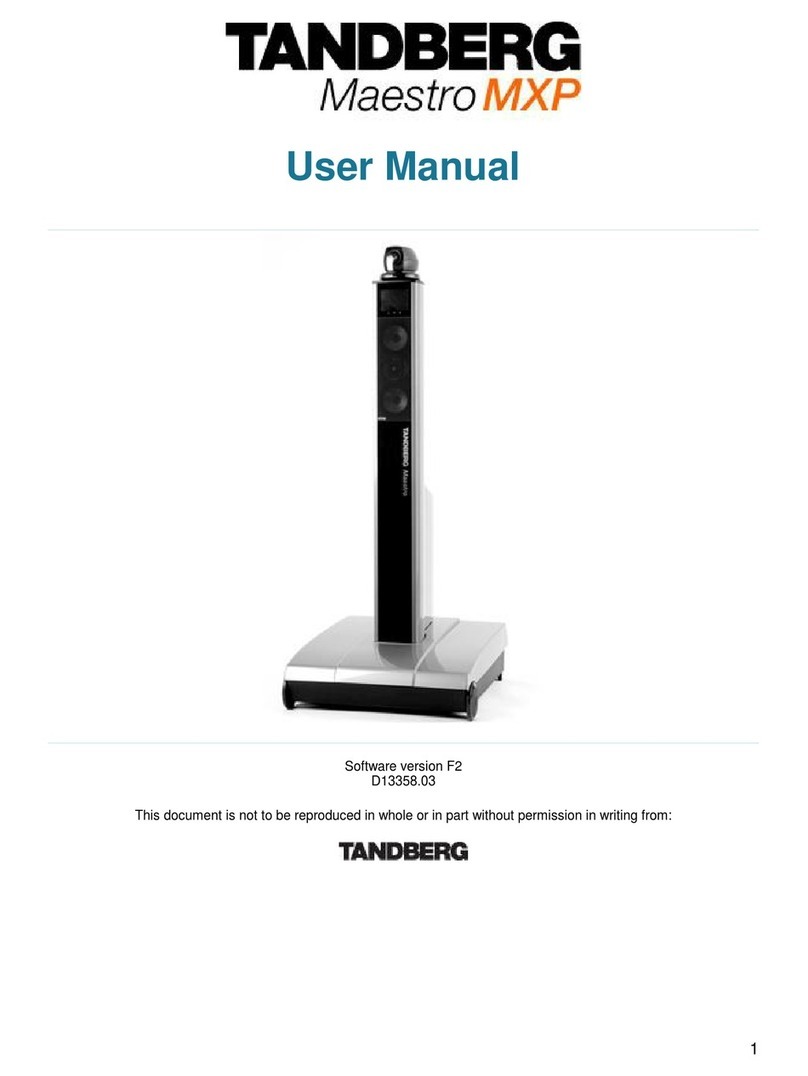 TANDBERG Maestro MXP User manual