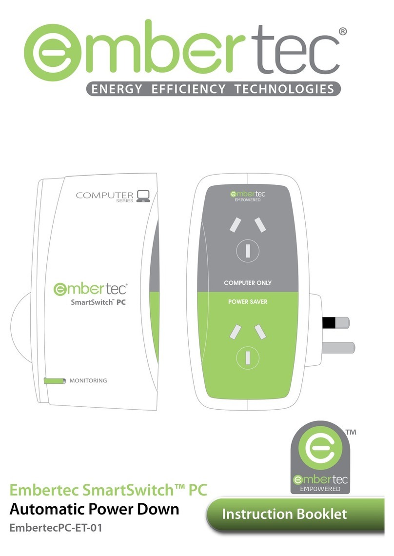 Embertec SmartSwitch PC-ET-01 User manual