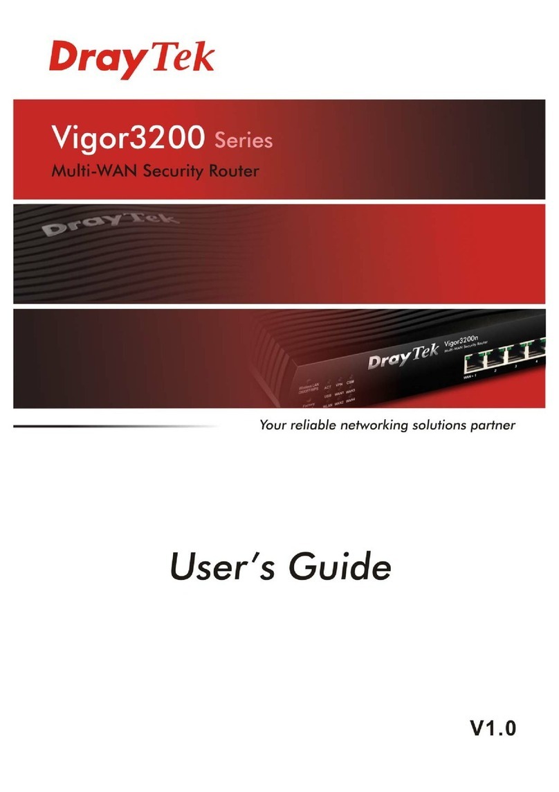 Draytek Vigor3200 Series user guide